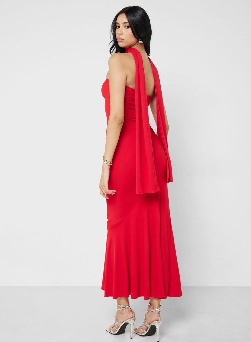 جينجر فستان سهرة بوق بدون حمالات - Image 2