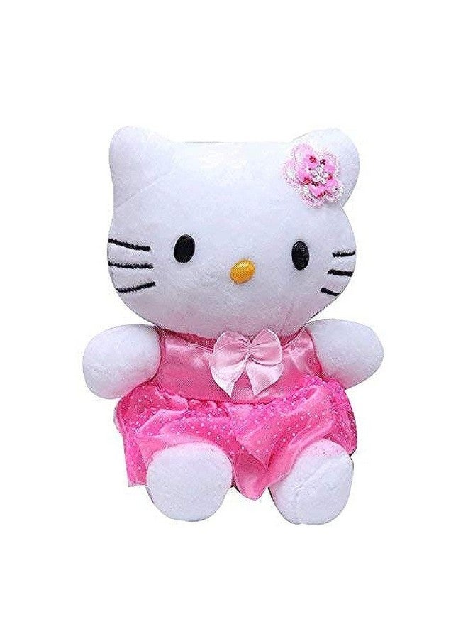 Tickles Tickles Soft Cute Hello Kitty Soft Stuffed Plush Animal Toy for Kids (Color: Pink & White Size: 15 cm)  - Image 1