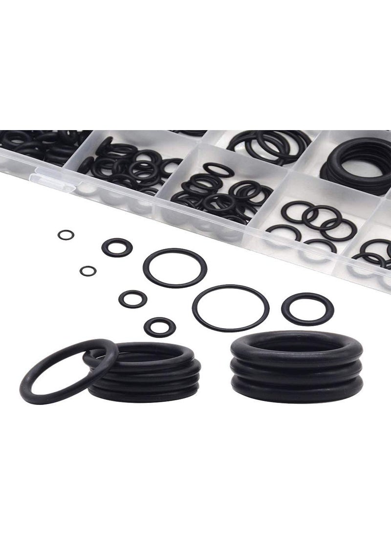 DIY Crafts DIY Crafts 225 pcslot Black Rubber O Ring Assortment Washer Gasket Sealing ORing Kit 18 Sizes with Plastic Box Fir DIY Airconditioning Works Pack of 2 KitsSets Black Multi  - Image 5