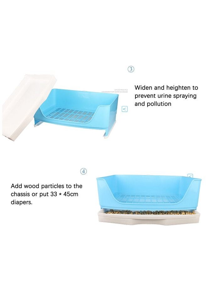 Neostyle Neostyle Large Rabbit Litter Box Blue  - Image 5
