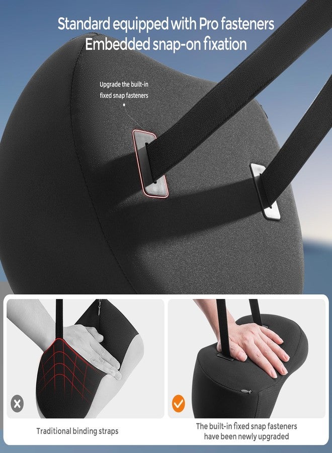 BEBAS Memory Foam Car Headrest Pillow - Breathable Neck Support Pillow for Driving, Universal Fit Cars/SUVs/Tesla/Toyota & Office Chair, Removable Cover (Black, 1-Pack) - Image 5