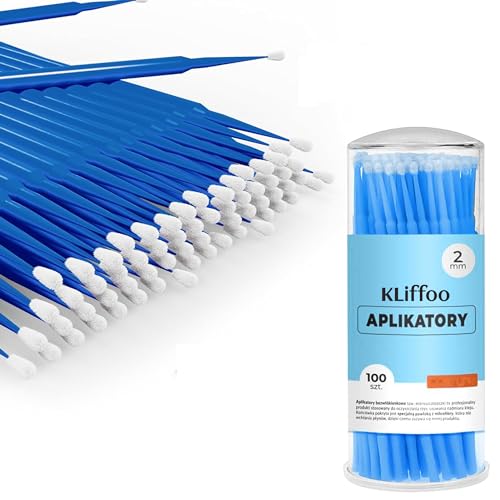 Kliffoo 100 PCS Micro Applicators Brush for Makeup and Personal Care,Soft Microswabs for Eyelash Extensions Makeup Brushes Bendable for Dental/Oral/Microswab Applicator Lashes Micro Mascara (2.5mm) - Image 1