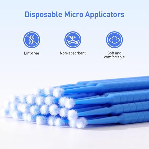 Kliffoo 100 PCS Micro Applicators Brush for Makeup and Personal Care,Soft Microswabs for Eyelash Extensions Makeup Brushes Bendable for Dental/Oral/Microswab Applicator Lashes Micro Mascara (2.5mm) - Image 5