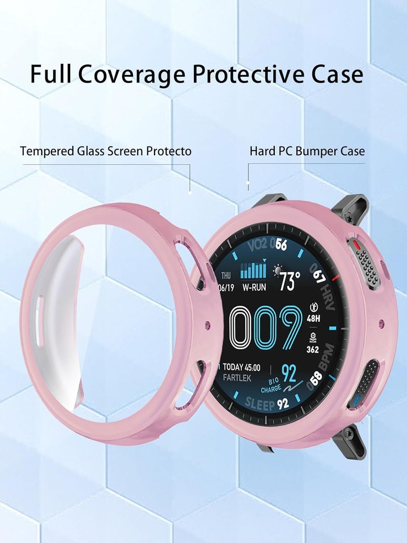 WUNIAK Case for Amazfit Active Max SmartWatch,Soft TPU Full Coverage Protective Cover,Scratch Resistant, Thin & Lightweight,(Pink) - Image 3