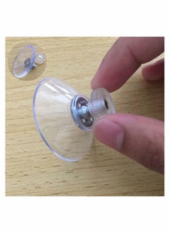 SYOSI 10pcs Suction Cup Glass Suction Pads 40mm Clear PVC Strong Sucker Holder with Screw Nut for Car Shade Cloth Bathroom Wall Door Window  - Image 3