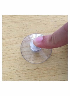 SYOSI 10pcs Suction Cup Glass Suction Pads 40mm Clear PVC Strong Sucker Holder with Screw Nut for Car Shade Cloth Bathroom Wall Door Window  - Image 2