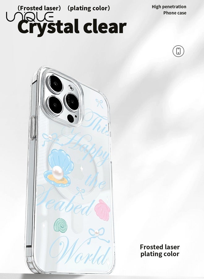 Unique Compatible with iPhone 16 Pro Max Case - MagSafe Case - Shell Transparent Phone Case - TPU Drop Protection - Clear - Image 3