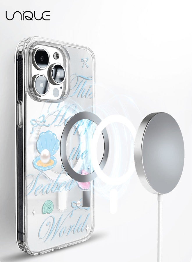 Unique Compatible with iPhone 16 Pro Max Case - MagSafe Case - Shell Transparent Phone Case - TPU Drop Protection - Clear - Image 4