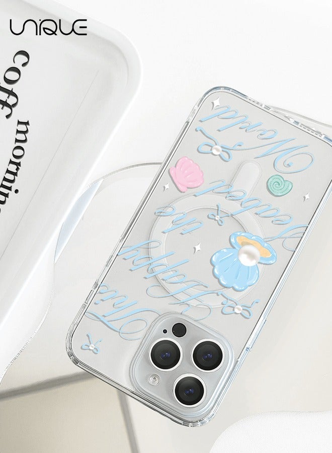 Unique Compatible with iPhone 16 Pro Max Case - MagSafe Case - Shell Transparent Phone Case - TPU Drop Protection - Clear - Image 5