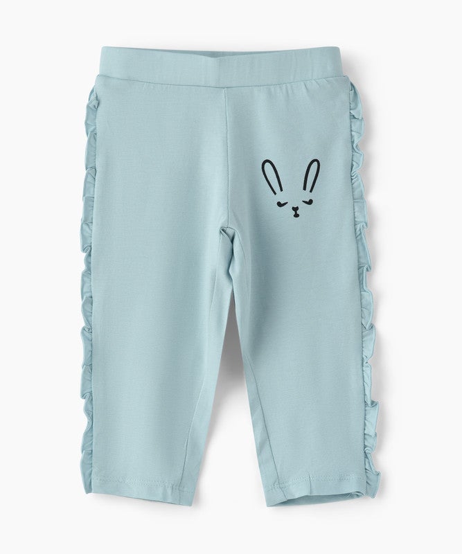 JELLIENE GIRLS BUNNY PRINT LEGGINGS WITH NICE DESIGN - Image 1