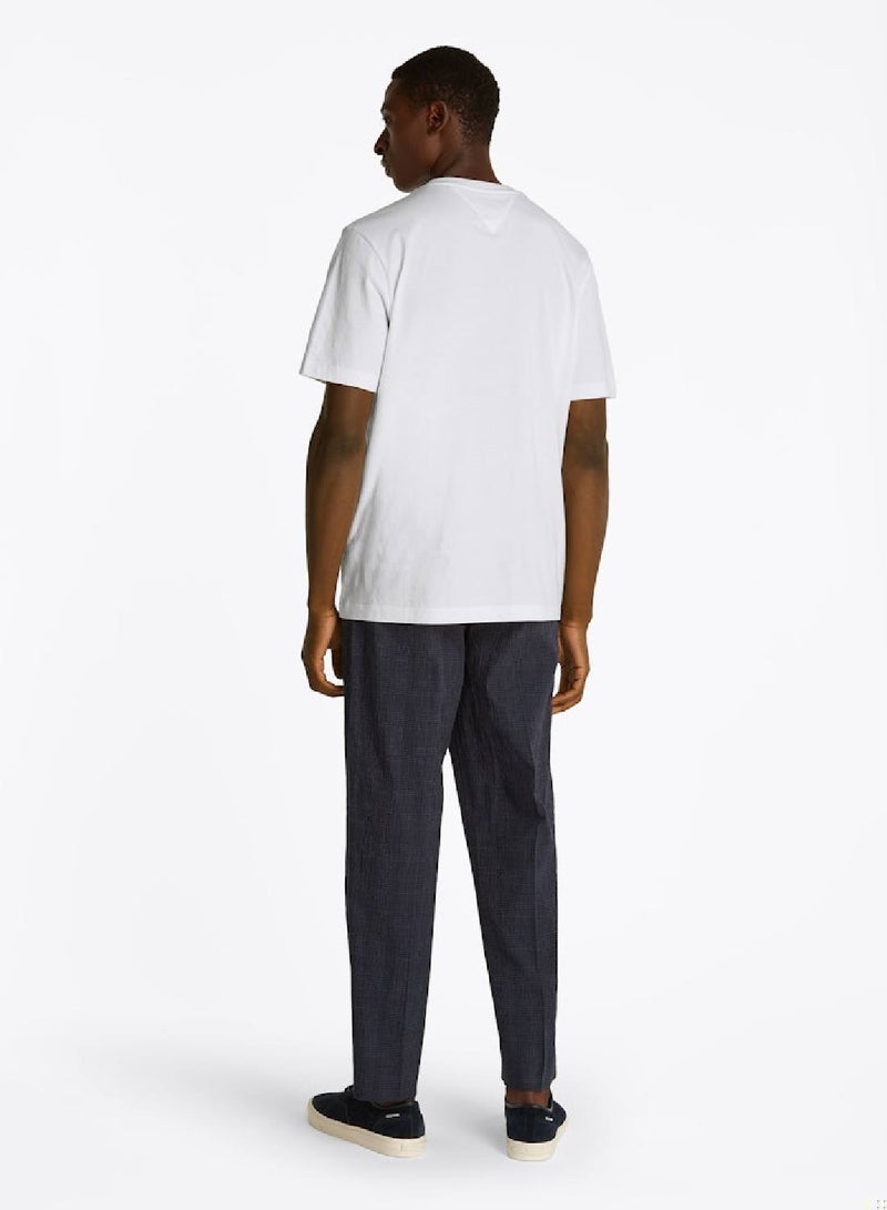 TOMMY HILFIGER Flag Embroidery Crew Neck T-Shirt - Image 4