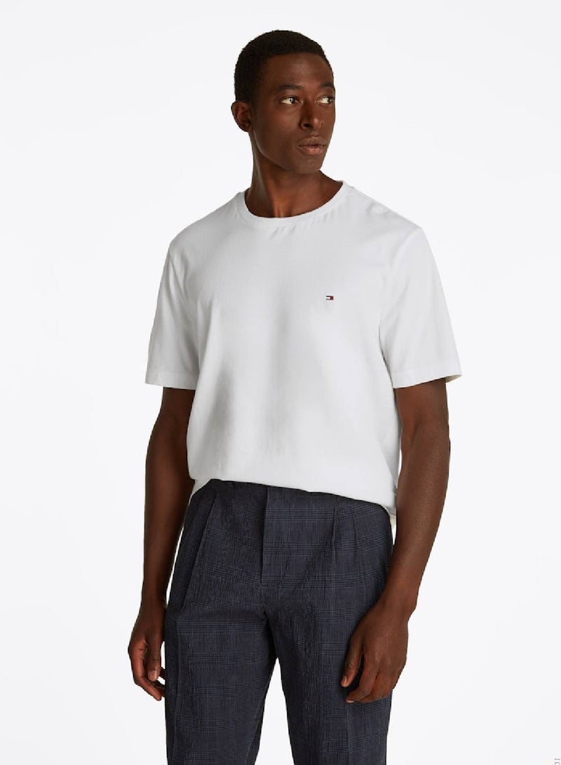 TOMMY HILFIGER Flag Embroidery Crew Neck T-Shirt - Image 1