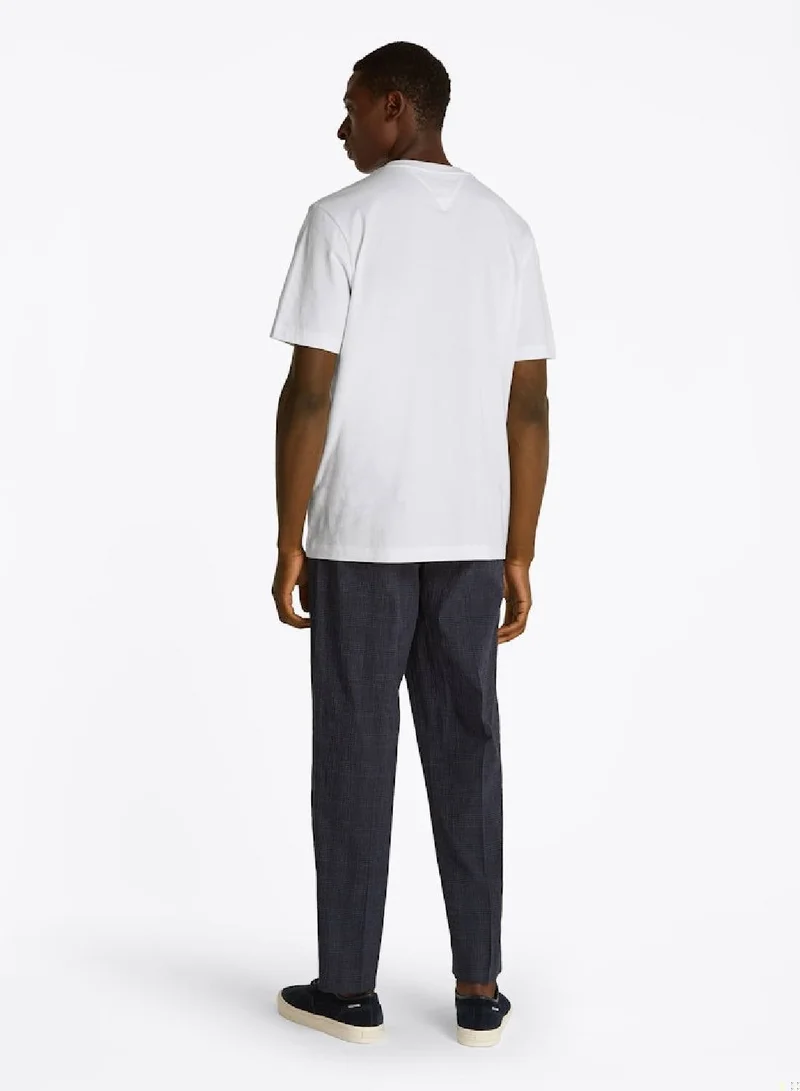 Tommy Hilfiger  Flag Embroidery Crew Neck T-Shirt for Men | Best Price UAE