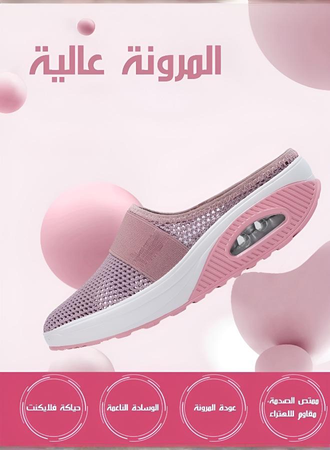 Women's Breathable Mesh Semi-Open Thick-Soled Casual Shoes - Image 2