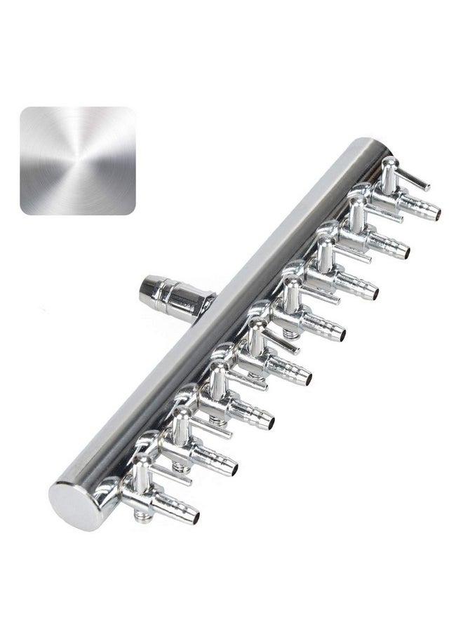Pawfly Pawfly 8-Way Aquarium Air Flow Control Lever Valve Chromium Copper Distributor Fish Tank Splitter Pump Accessories  - Image 1