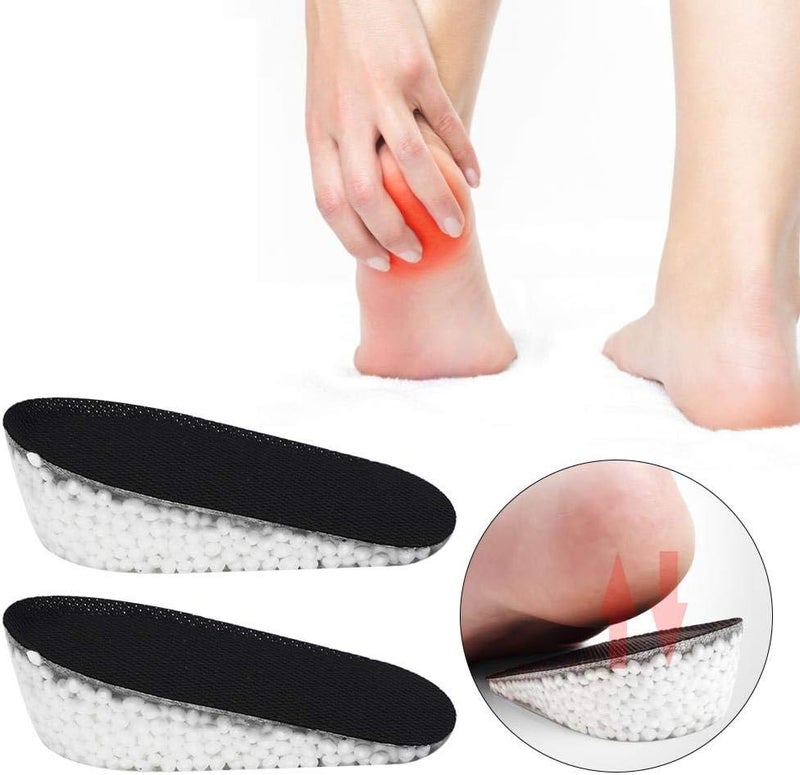 كلاراكو نعال داخلية لزيادة الطول، زوج واحد من النعال الداخلية لزيادة الطول مليئة بكرات إسفنجية من مادة TPU، نعال داخلية مصممة لامتصاص الصدمات، مناسبة للرجال والنساء (3.5 سم B) - Image 2