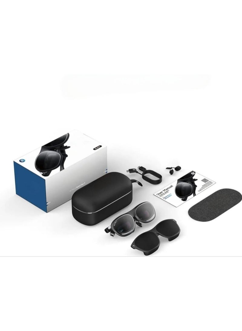 Rokid Dolphin Connect,Rokid Max 2 AR Glasses Black, 215" Micro-OLED Display, 50° FOV, 600 Nits Brightness, Compatible with Smart Phone, Steam Deck, ROG and More, Immersive Wearable Display for Gaming & Entertainment - Image 4