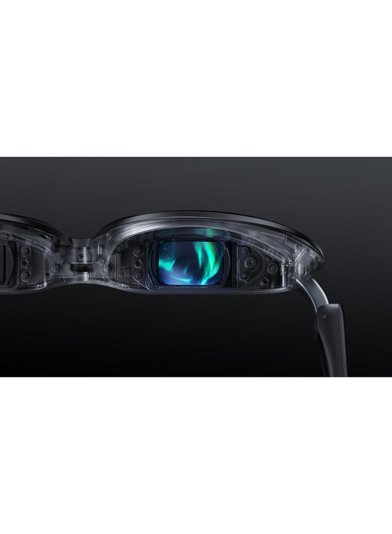 صخور دولفين كونكت, نظارات Rokid Max 2 للواقع المعزز AR باللون الأسود, شاشة Micro-OLED بحجم 215 بوصة, مجال رؤية 50°, سطوع 600 نيت, متوافقة مع الهاتف الذكي وSteam Deck وROG والمزيد, شاشة قابلة للارتداء غامرة للألعاب والترفيه. - Image 5