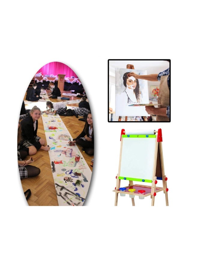 Kalon A1 Size White Paper Roll 80 GSM (Pack of 6), 60cm x 50m – Multipurpose Art & Craft Paper for Kids, Students & Artists | Painting & Sketching - Image 2