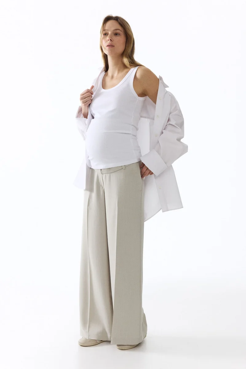 H&M MAMA Wide tailored trousers