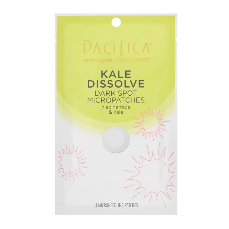 Pacifica Dark Spot Dissolving Micropatches  Microneedling Dots with Niacinamide Tranexamic Acid  Kale to Fade PostAcne Marks and Age Spots Brightening Patch Treatment Clean Vegan Skincare
