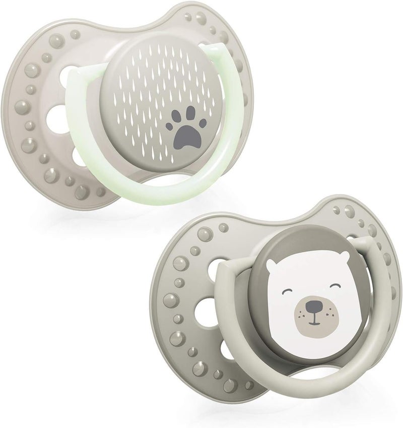 LOVI Silicone Dynamic miniSOOTHER 6-18m 2 pcs Buddy Bear