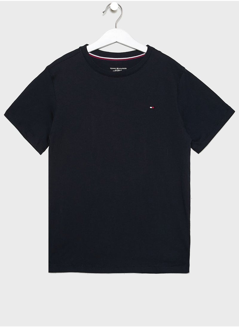 TOMMY HILFIGER - Teen 2 Pack Short Sleeve T-Shirt - Image 1