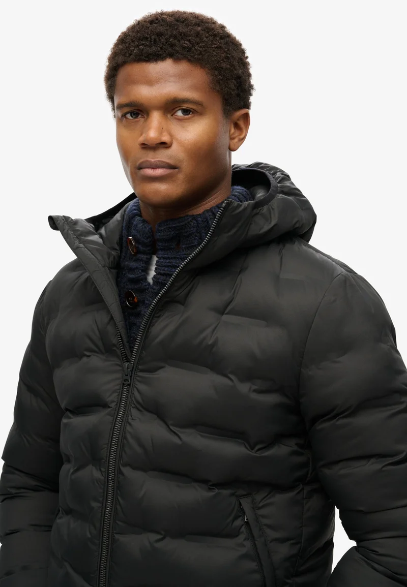 Superdry Hooded Quilted Puffer Coat