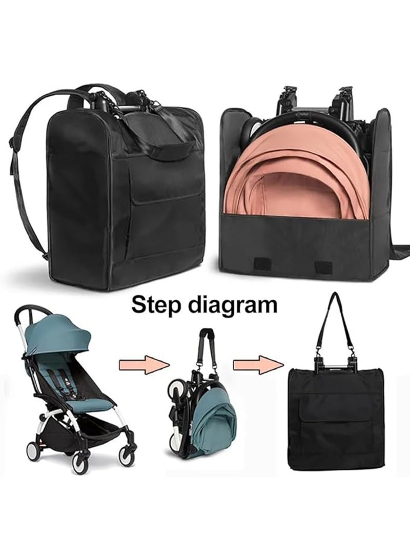 Premium Stroller Travel Bag - Waterproof 48x48x23cm Storage Backpack with Multiple Carry Options, Fit for Babyzen Yoyo and Similar Prams - Image 5