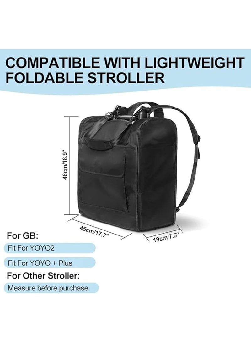 Premium Stroller Travel Bag - Waterproof 48x48x23cm Storage Backpack with Multiple Carry Options, Fit for Babyzen Yoyo and Similar Prams - Image 4