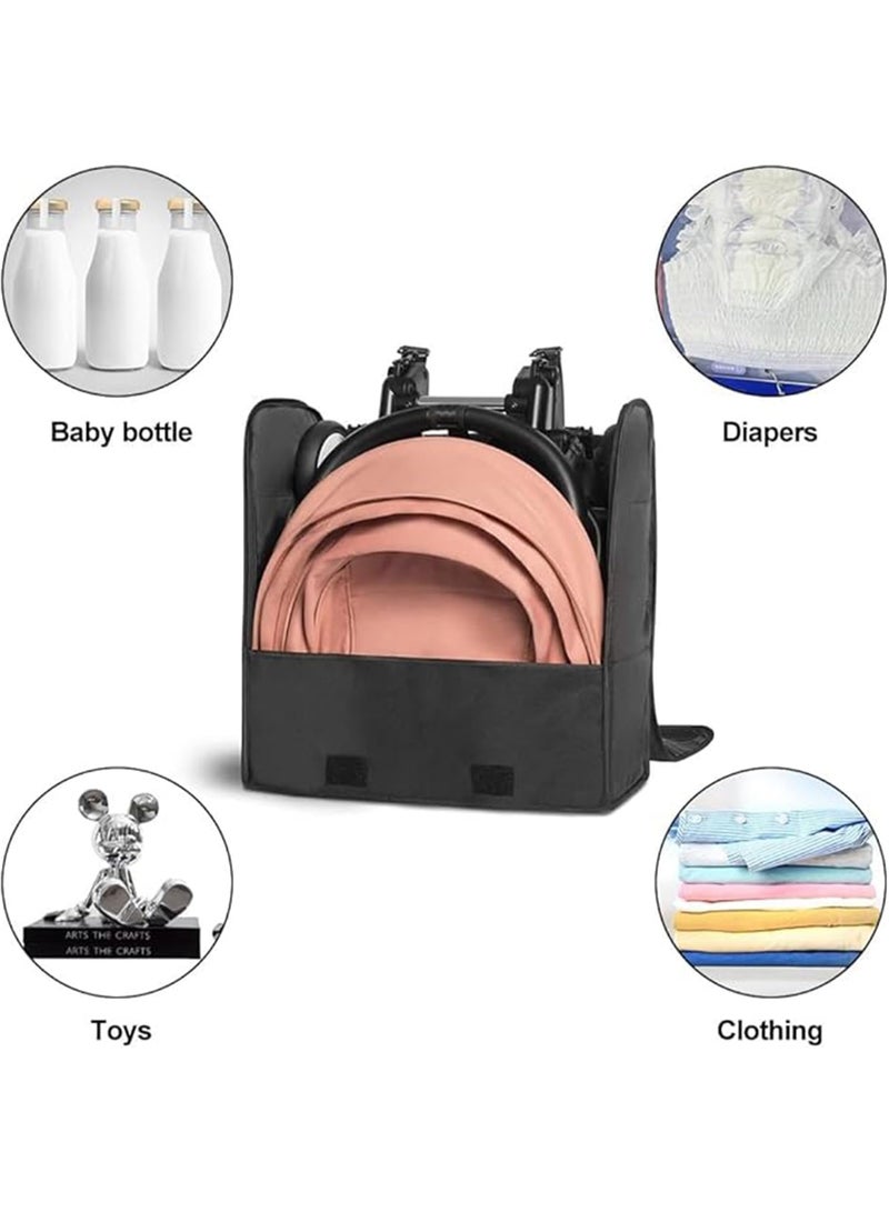 Premium Stroller Travel Bag - Waterproof 48x48x23cm Storage Backpack with Multiple Carry Options, Fit for Babyzen Yoyo and Similar Prams - Image 2