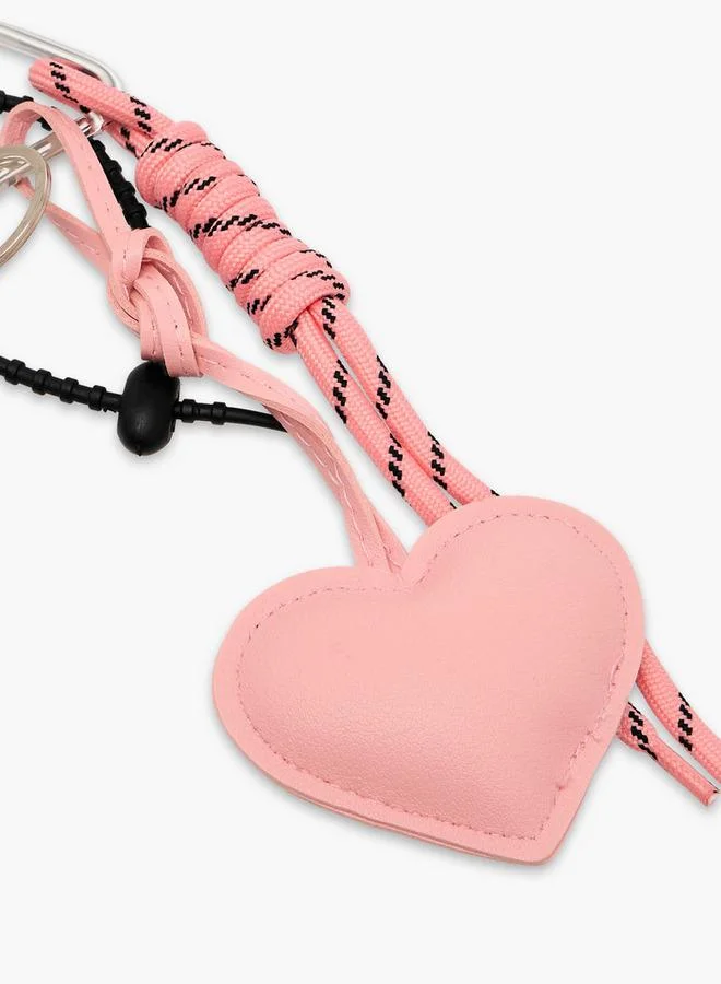Flora Bella By Shoexpress PINK Heart Charm Keychain for Women | Best Price UAE