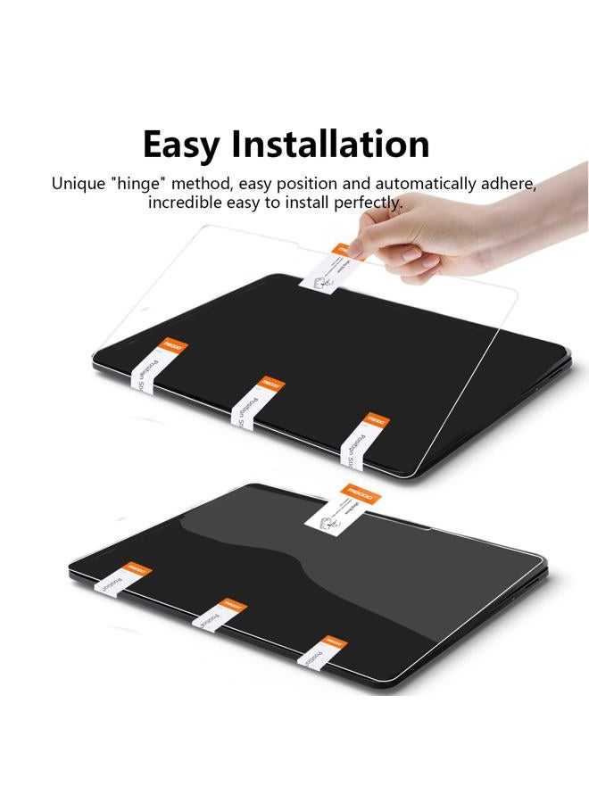 Megoo [3 Pack Surface Laptop Studio 2/1 Screen Protector 14.4'', 9H Hardness/Scratch Resistant/Easy Installation Tempered Glass,Compatible with Surface Slim Pen 2 and Case Friendly - Image 3