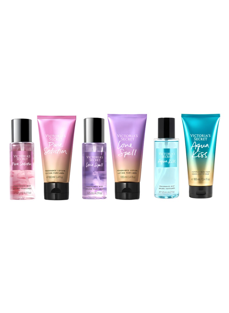 فيكتوريا سيكريت مجموعة فيكتوريا سيكريت بخاخ 3قطع+لوشن للجسم3قطع - Image 1