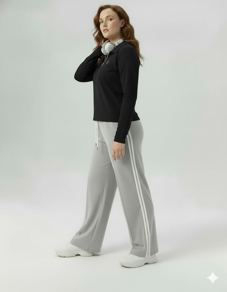 Volex Women's Top & Jogger Set | Stylish Co-Ord Set for Women | High Waist Jogger Pants Set for Ladies | Stretchable Cotton Gym Wear, Activewear & Loungewear Tracksuit - Image 3