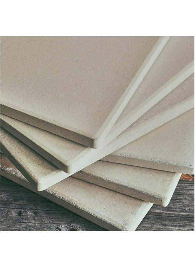 حجر بيتزا مربع للشواء والخبز من الكورديريت - درجة حرارة عالية - صينية خبز بمواصفات: 265*255*8 مم - Image 4