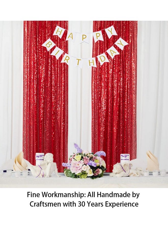 ShinyBeauty Sequin Backdrop Curtain 2 Panels 2Ftx8Ft Photo Background Glitter Photography Back Drop Cover Wedding Decorations 190417S  - Image 3