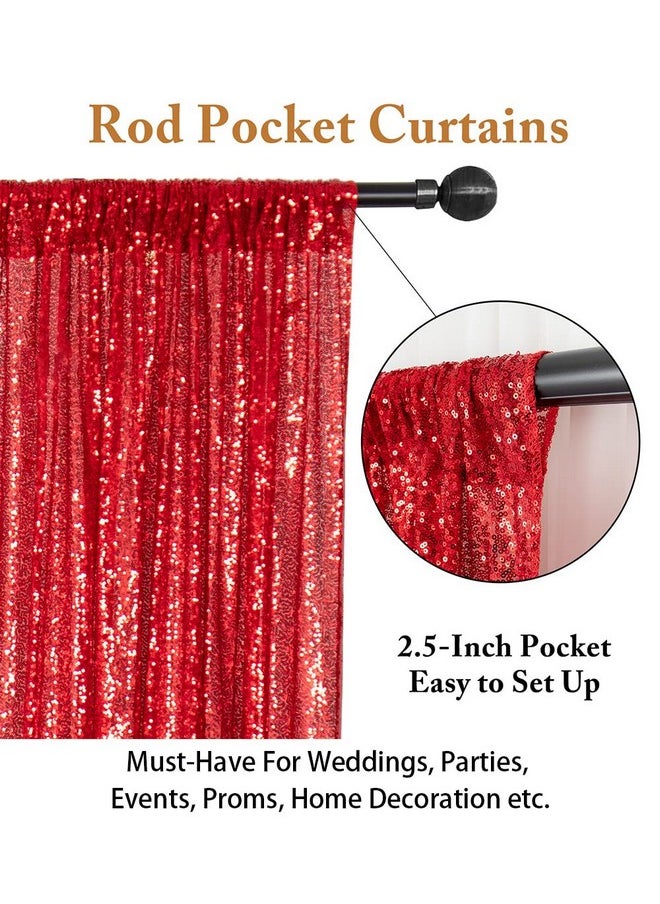 ShinyBeauty Sequin Backdrop Curtain 2 Panels 2Ftx8Ft Photo Background Glitter Photography Back Drop Cover Wedding Decorations 190417S  - Image 5