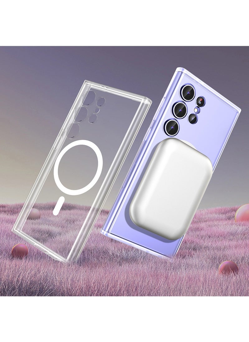 X-level Samsung Galaxy S24 Ultra Magsafe Case, Support Wireless Charging Slim Thin Magnetic Cover Anti Scratch Shockproof Hard Transparent Phone Case, Compatible with Samsung Gakaxy S24 Ultra 6.8 Inch  - Image 5