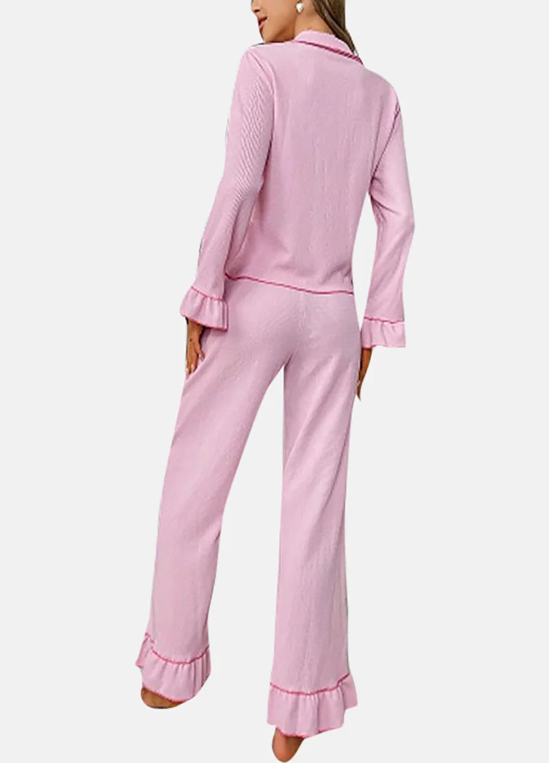 YUNIQEE Purple Solid Pyjamas & Shirt