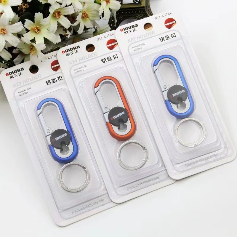 Omeida Creative Car Keychain Waist Hanging Stainless Steel Key Ring 3746 - Image 5