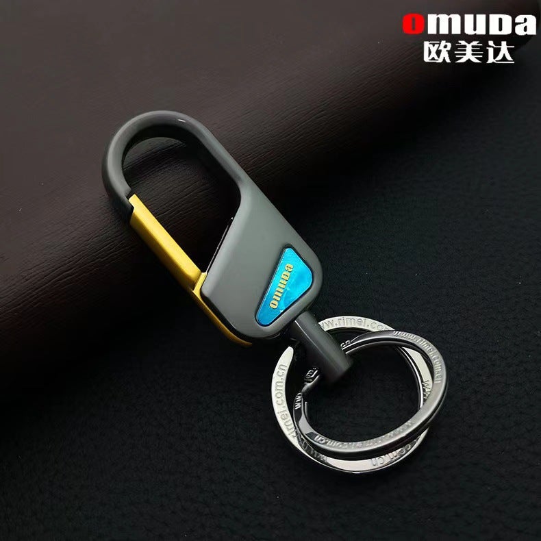 Omeida Creative Car Keychain Waist Hanging Stainless Steel Key Ring 3746 - Image 1