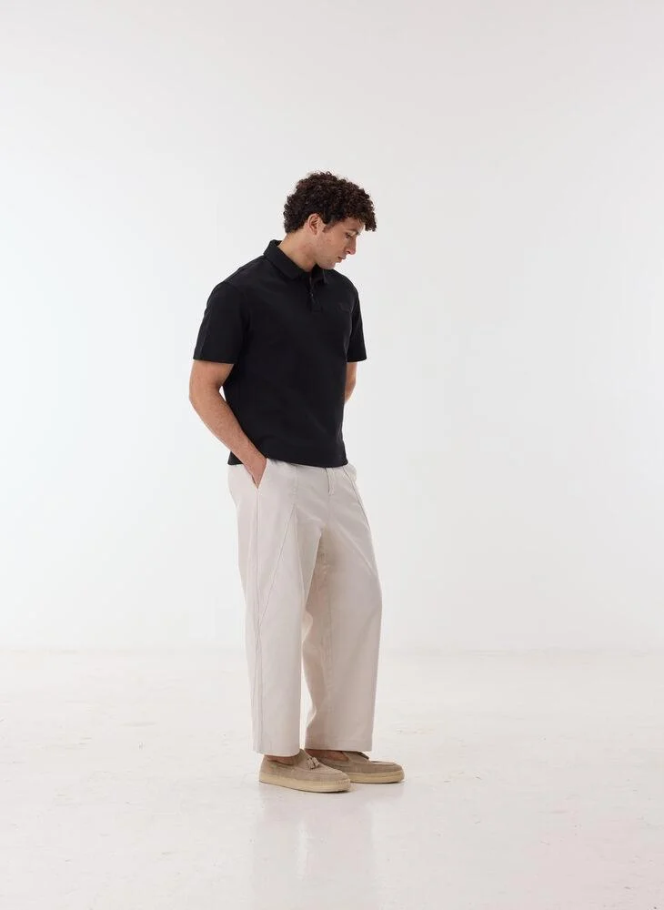 أشيتا فرنانديز Malvior Men’s White Relaxed Fit Pants – Cotton Blend Solid Full Length Trousers | Lightweight Smart Casual Waist Button Pants