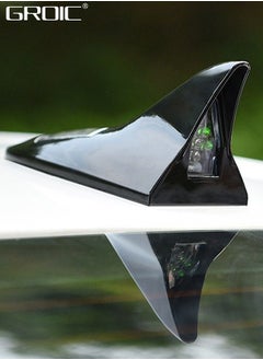 GROIC Shark Fin Antenna,Solar Power Shark Fin 8 LED Warning Light Shark Fin Antenna Cover for Car Decoration & Enhance The Signal  - Image 3