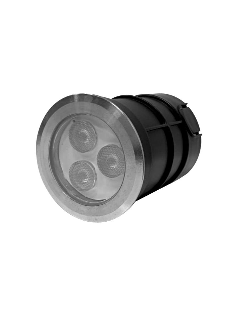 POOL MART Underwater floor light 3W LED AC12V 75mm Dia Warm White - Image 1