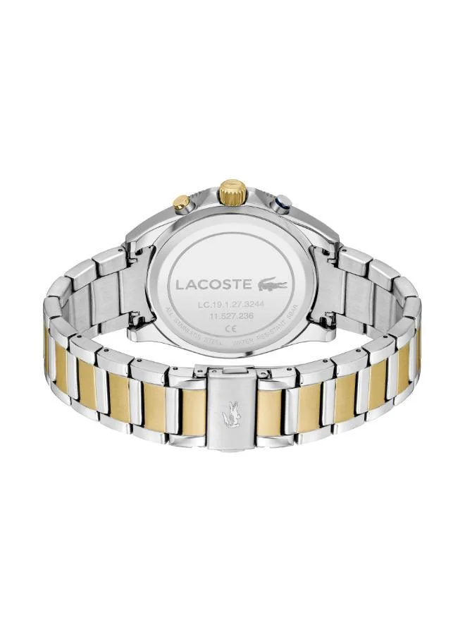 Lacoste  Two Tone Stainless Steel & Blue Aluminum Quartz Fashion Chrono Watch for Men | Best Price UAE