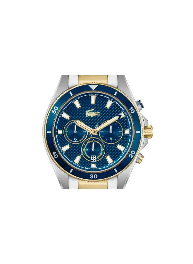 Lacoste  Two Tone Stainless Steel & Blue Aluminum Quartz Fashion Chrono Watch for Men | Best Price UAE