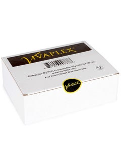 Vivaplex Vivaplex, 12, Cobalt Blue, 4 oz, Round Glass Jars, with Inner Liners and Black Lids  - Image 2