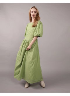 American Eagle AE Puff Sleeve Drop Waist Maxi Dress  - Image 1