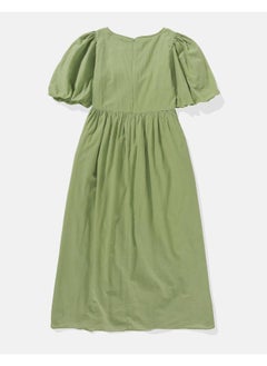 American Eagle AE Puff Sleeve Drop Waist Maxi Dress  - Image 4